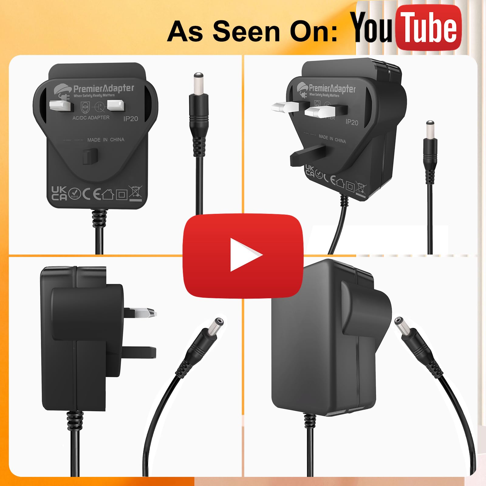 6V AC Power Adapter For Sony Walkman WM-D6C Professional Cassette